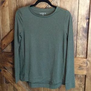 Loft long sleeve top, size small